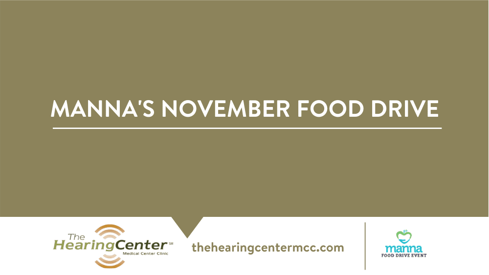 We’re Helping with Manna’s November Food Drive